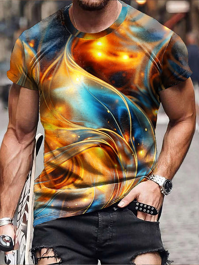 Gentleman Vintage Mystic Textured Art Print Short Sleeve T-Shirt