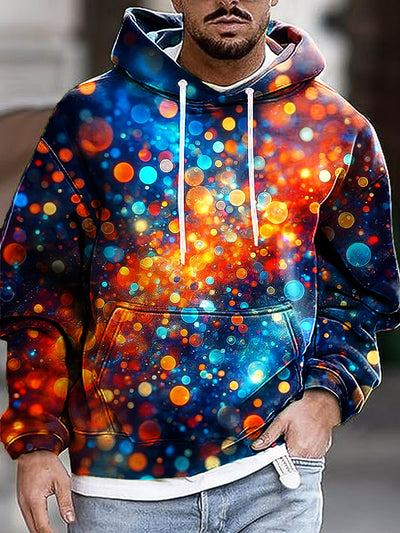 Gentleman Vintage Neon Light Art Print Hooded Sweatshirt