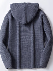 Gentleman Vintage Thickened Hooded Knit Cardigan Jacket